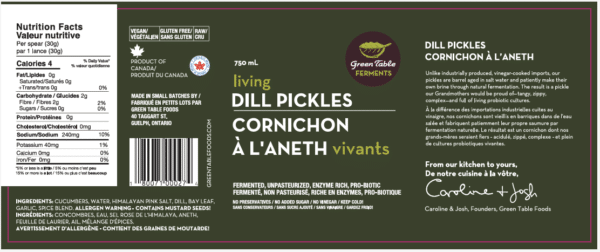 Living Dill Pickles, 750ml - Image 2